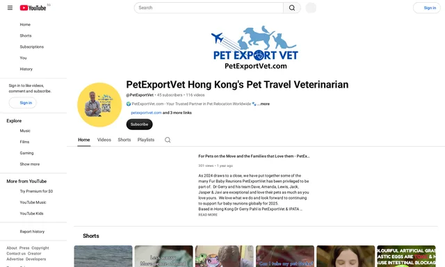Pet Export Vet