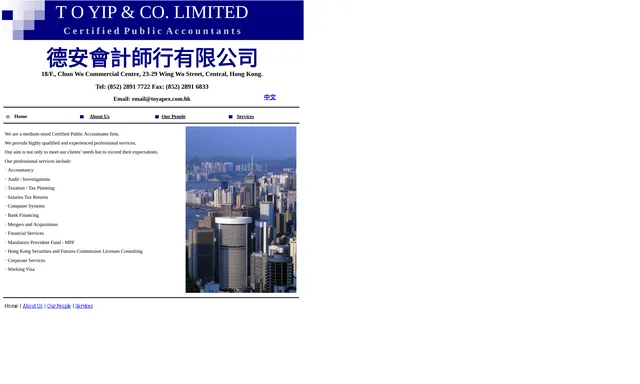 T O Yip and Co Ltd