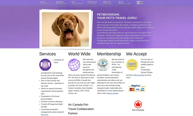 Pet Movers Hong Kong